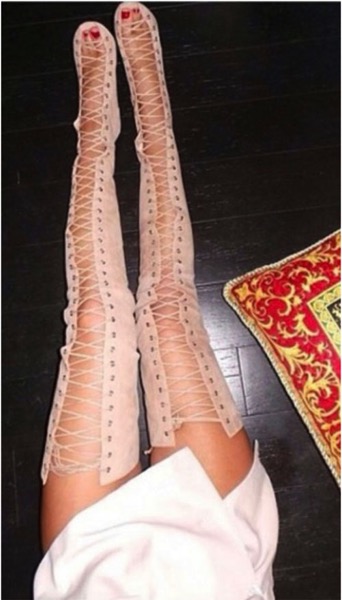 nude-lace-ups.jpg Nude lace ups